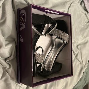 Black diamond heels!!! Worn once!!!